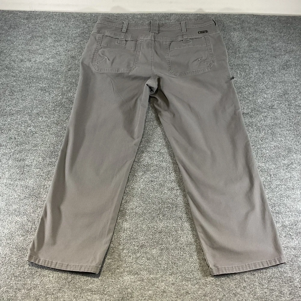GH Bass & Co Mens 40x30 Grey Cargo Pants Straight Fit Outdoor Casual Hiking